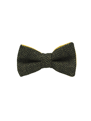 Jaggs - Bow tie Tweed "Dundee" - Chevron vert sapin