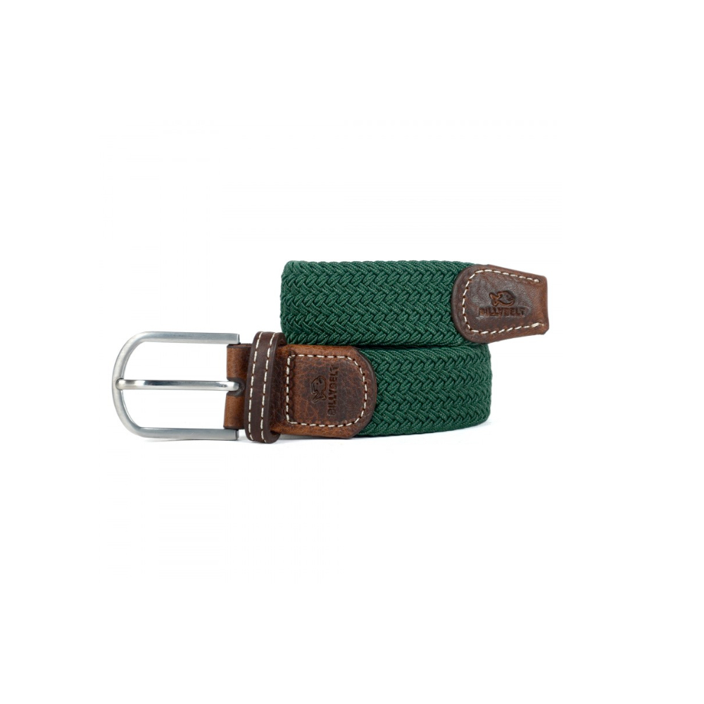 Billybelt - Ceinture tressée élastique - Vert Impérial - T0