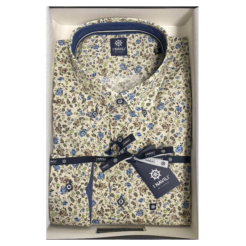 Navili - Beige Lampedusa Hemd - L