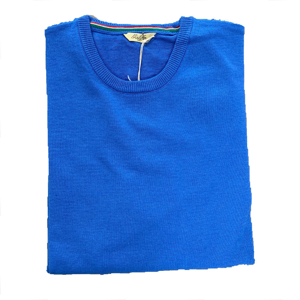 Galiffa - Blauw jumper - Ronde hals - 3XL