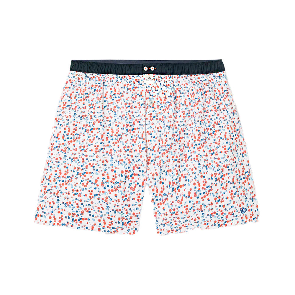 BillyBelt - Organic cotton boxer shorts - Bianco Frizzante - Size S