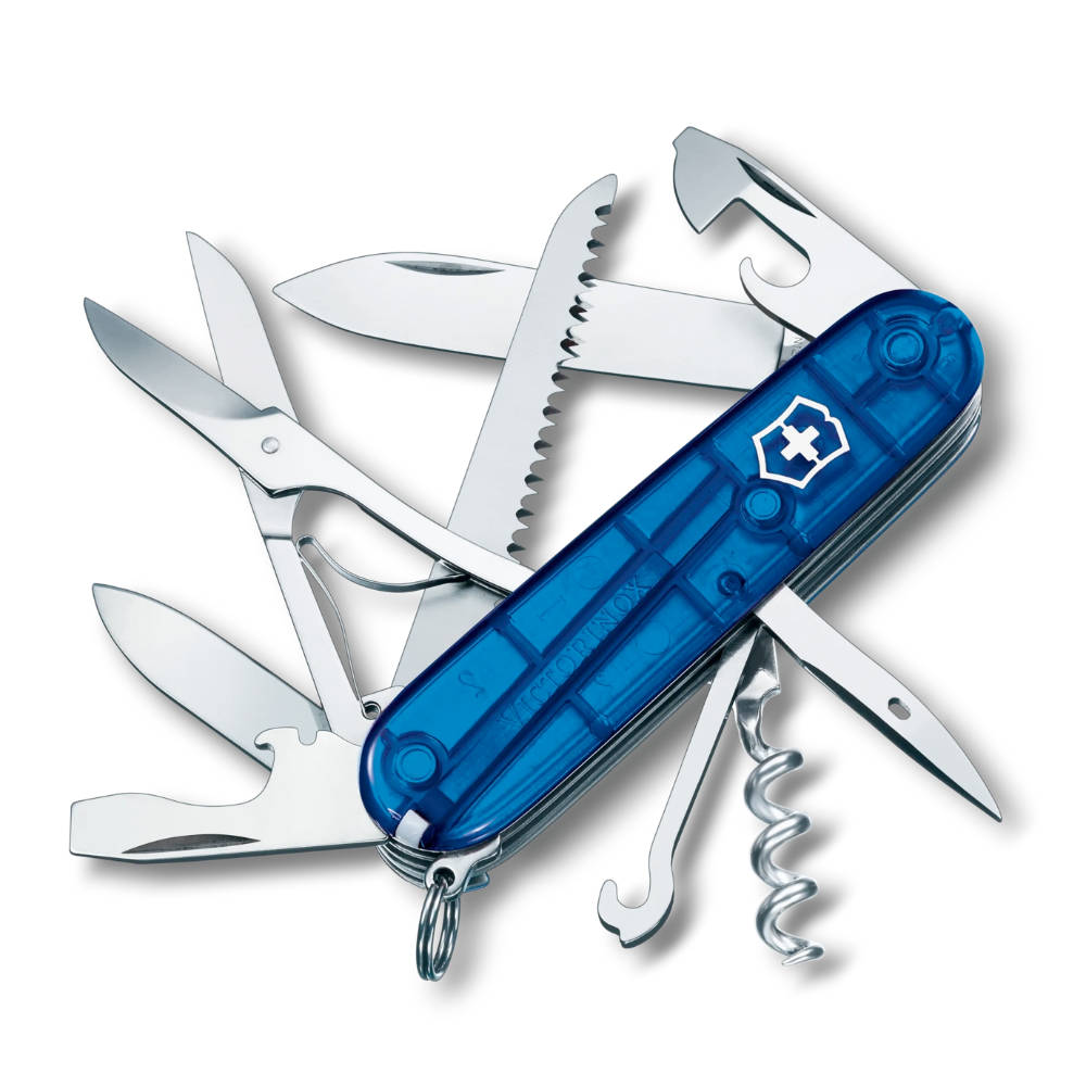 Victorinox - Huntsman Transparent Blauw