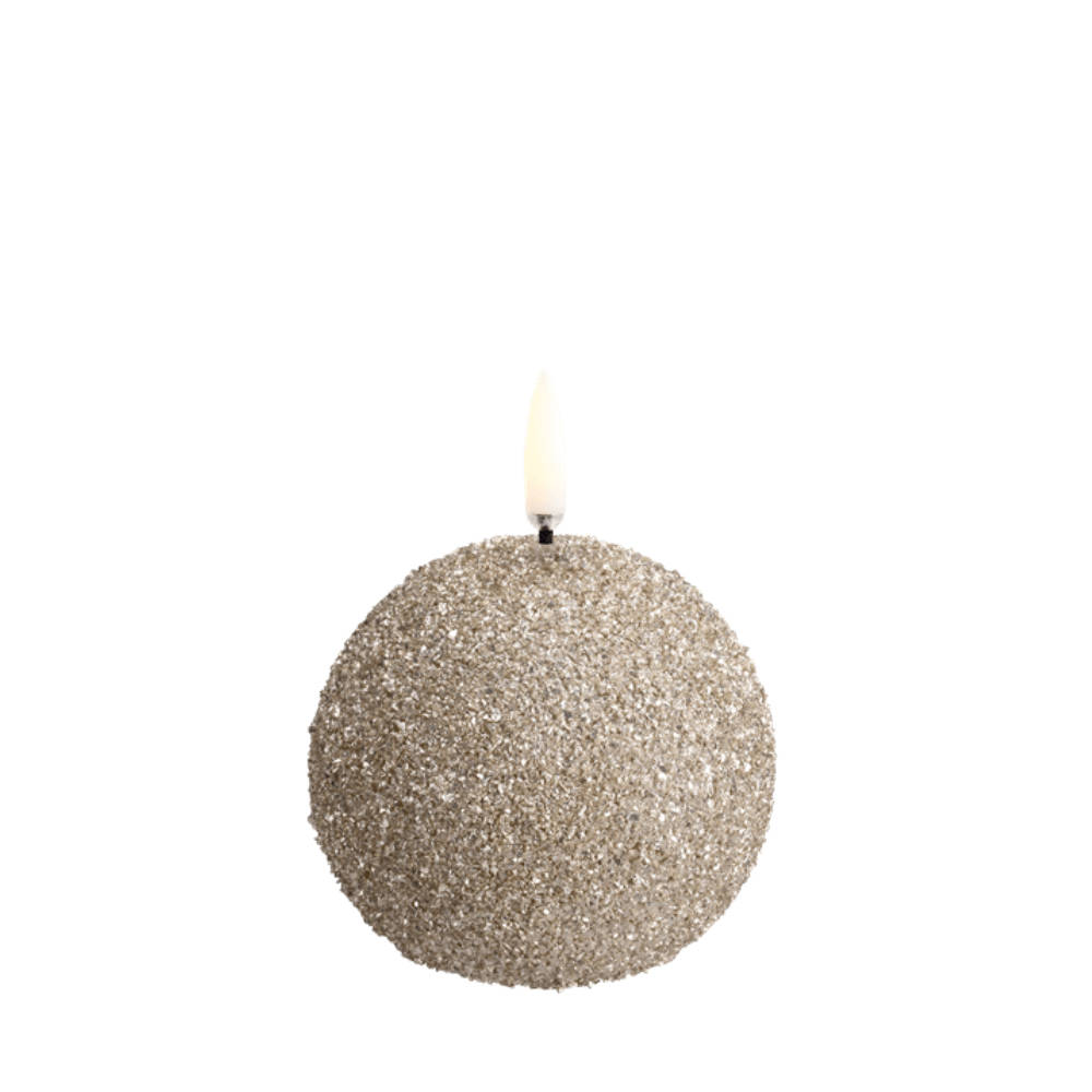 Uyuni - LED round candle - Champagne