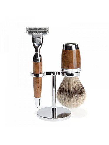 Muehle - Pen - Shaving set 3 pieces - Thuya