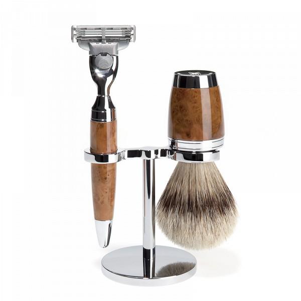 Muehle - Pen - Shaving set 3 pieces - Thuya